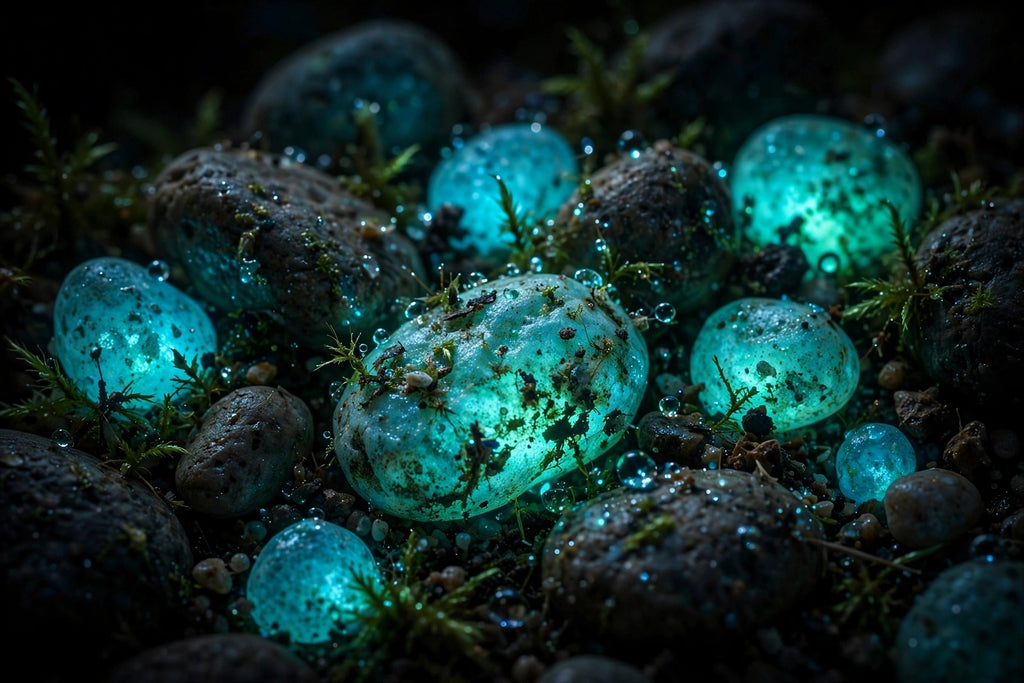 Garden Decor Luminous  Stones - Glow In Dark Pebbles (160 Pcs) -For Garden, Pathway & Fish Tank