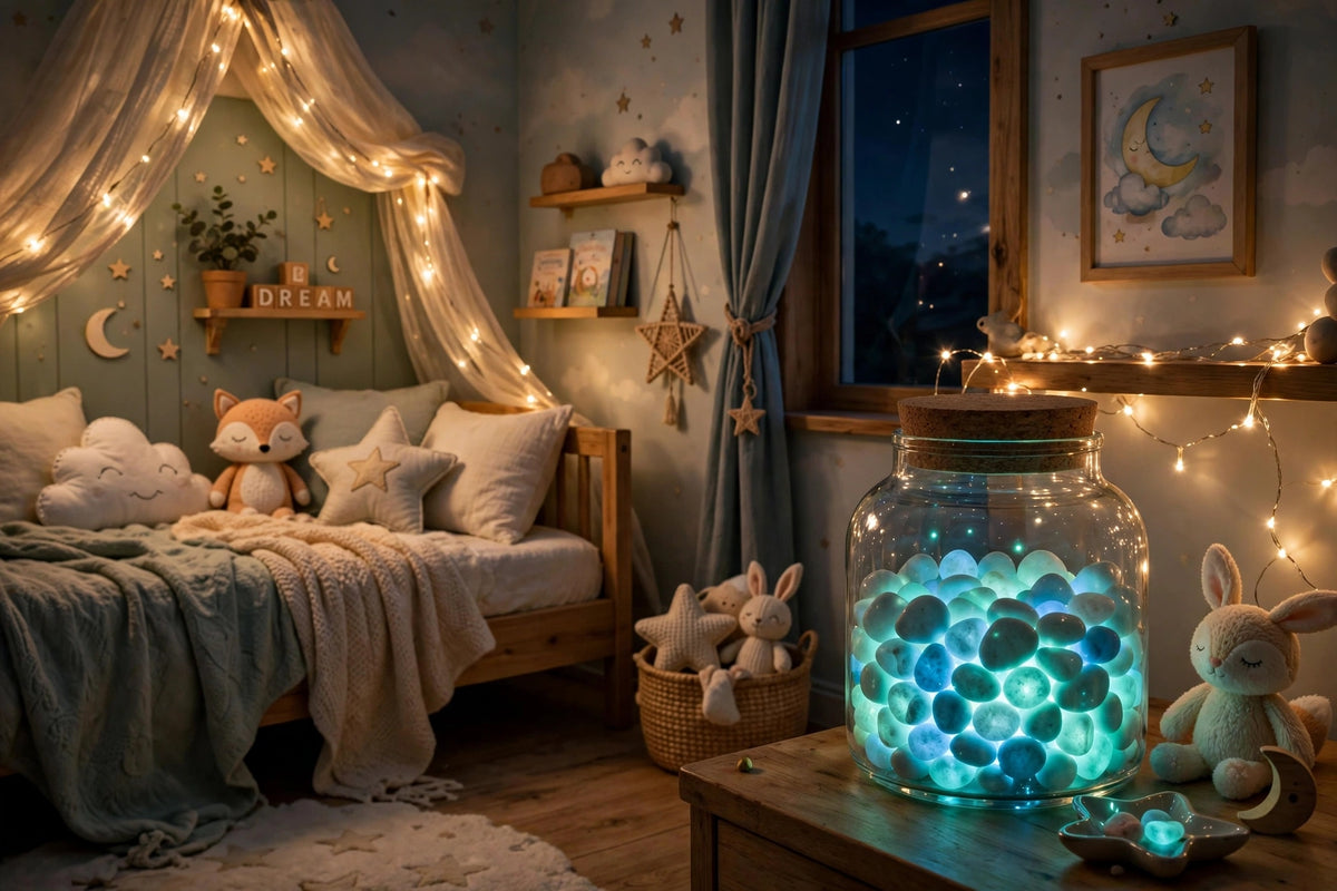 Garden Decor Luminous  Stones - Glow In Dark Pebbles (160 Pcs) -For Garden, Pathway & Fish Tank