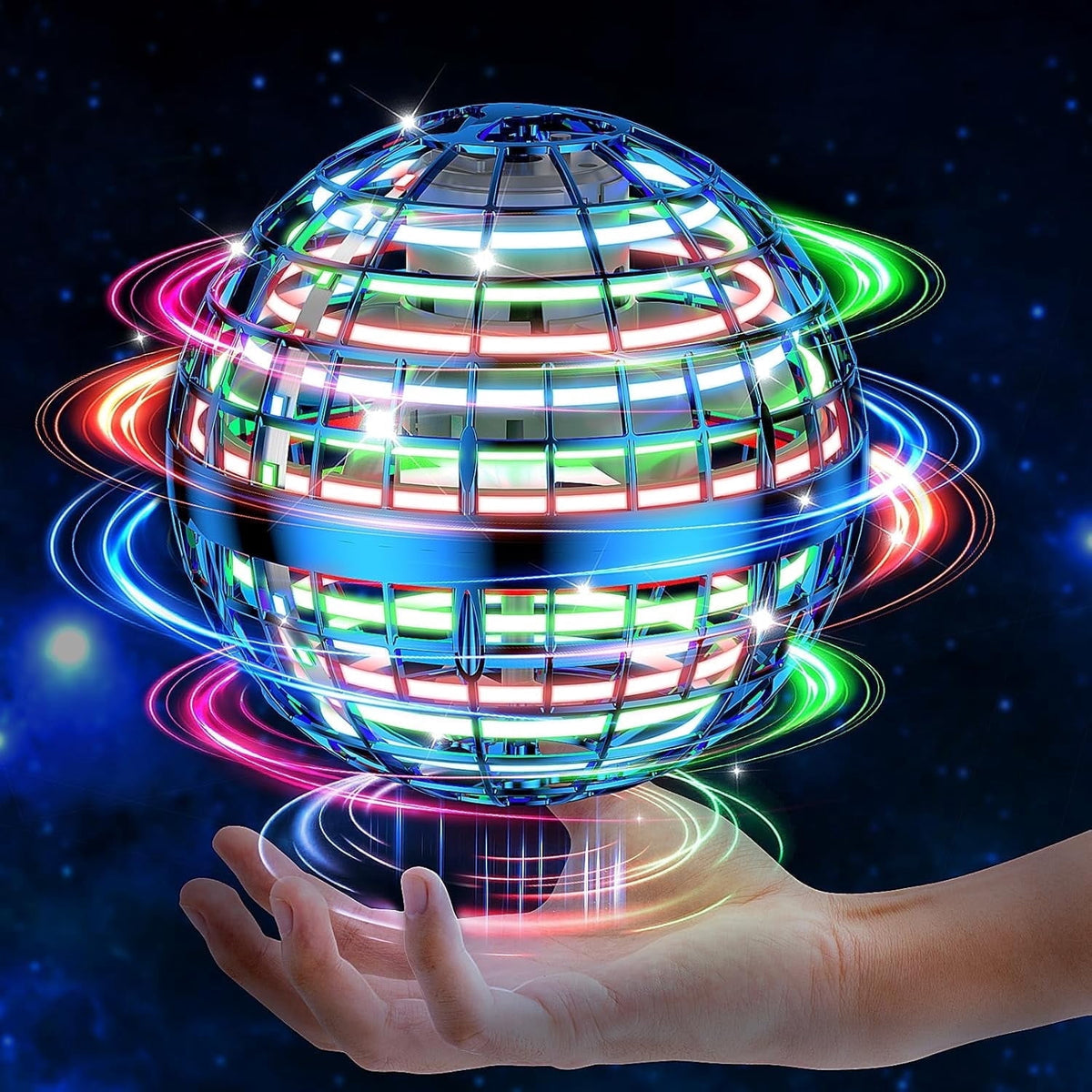 LED Flying Ball Toy with Vibrant RGB Lights