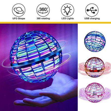 LED Flying Ball Toy with Vibrant RGB Lights