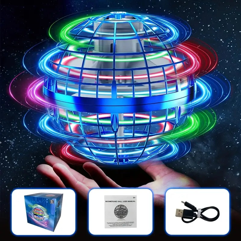 LED Flying Ball Toy with Vibrant RGB Lights